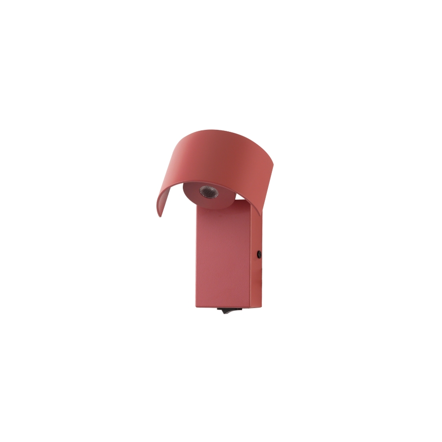 Brilagi - LED Wall lamp VASTO LED/3W/230V red burgundy