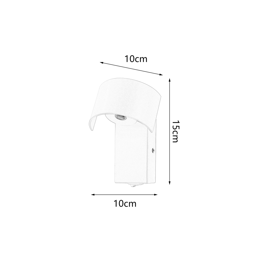 Brilagi - LED Wall lamp VASTO LED/3W/230V white