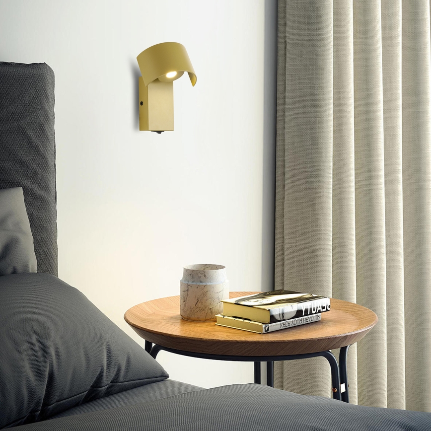 Brilagi - LED Wall lamp VASTO LED/3W/230V yellow