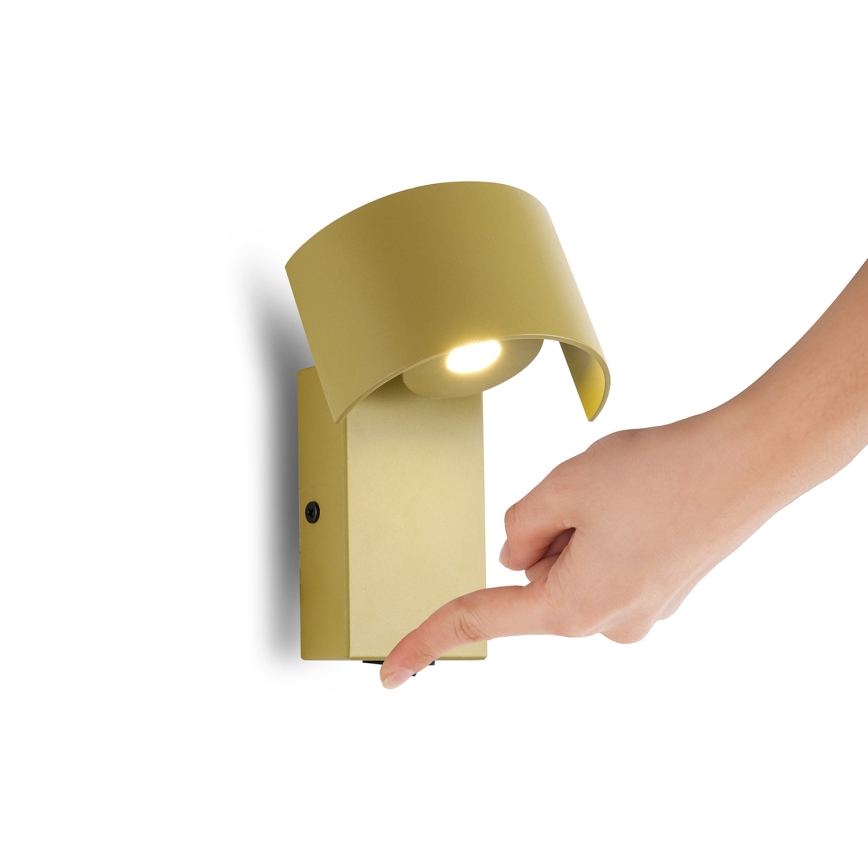 Brilagi - LED Wall lamp VASTO LED/3W/230V yellow