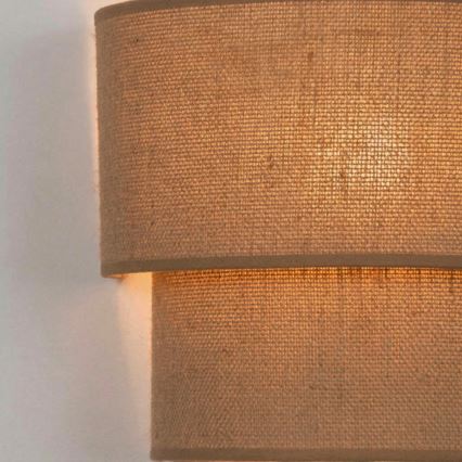 Brilagi - LED Wall Light BOHO ECO 1xE27/10W/230V beige