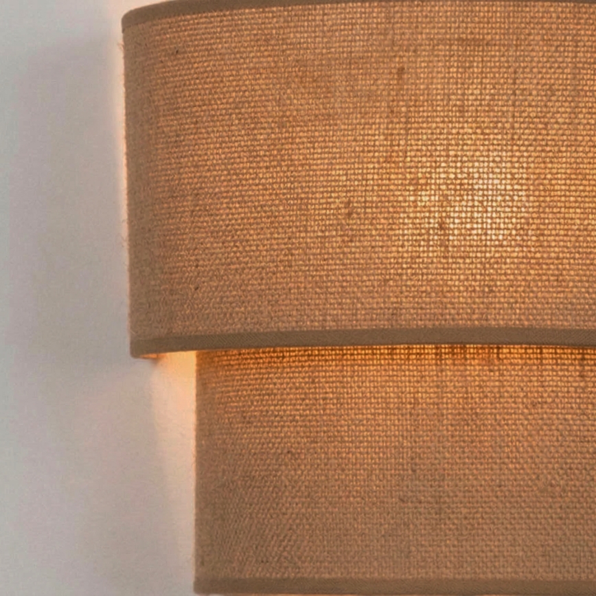 Brilagi - LED Wall Light BOHO ECO 1xE27/10W/230V beige