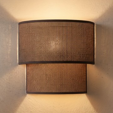 Brilagi - LED Wall Light BOHO ECO 1xE27/10W/230V Brown