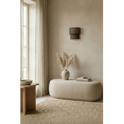 Brilagi - LED Wall Light BOHO ECO 1xE27/10W/230V Brown
