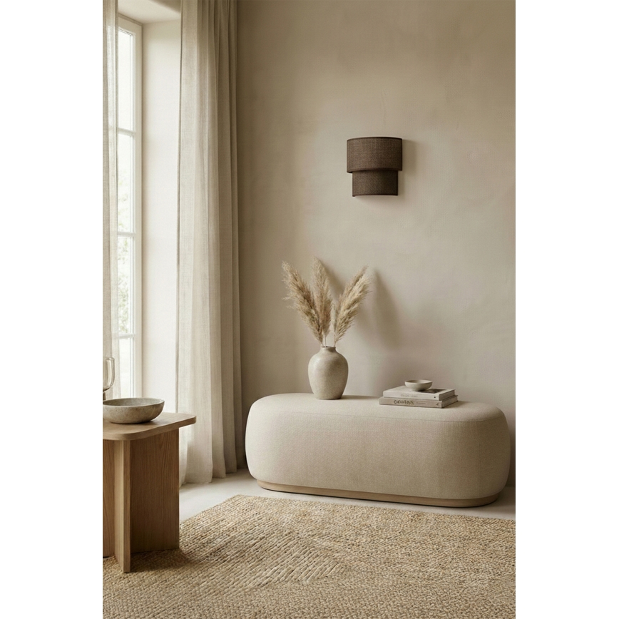 Brilagi - LED Wall Light BOHO ECO 1xE27/10W/230V Brown