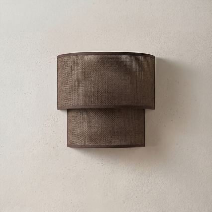Brilagi - LED Wall Light BOHO ECO 1xE27/10W/230V Brown