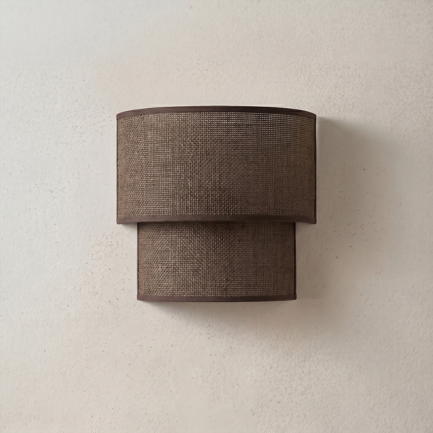 Brilagi - LED Wall Light BOHO ECO 1xE27/10W/230V Brown