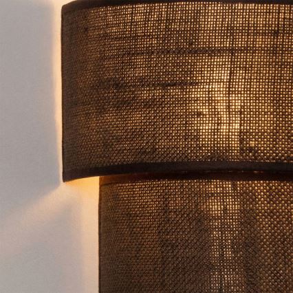 Brilagi - LED Wall Light BOHO ECO 1xE27/10W/230V Brown