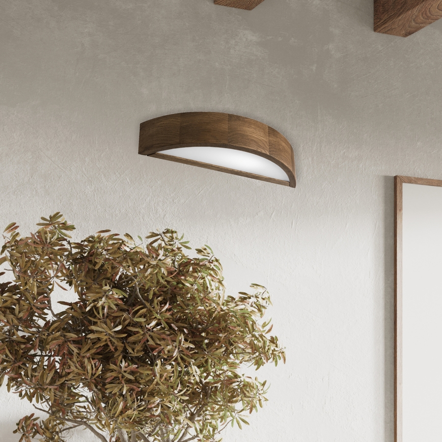 BRILAGI - LED Wall Light CARVALHO 1xE27/15W/230V Oak Walnut