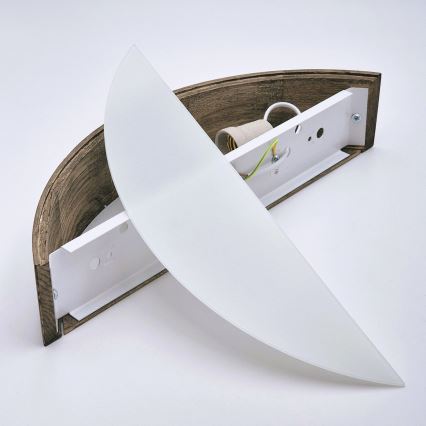 BRILAGI - LED Wall Light CARVALHO 1xE27/15W/230V Oak Walnut