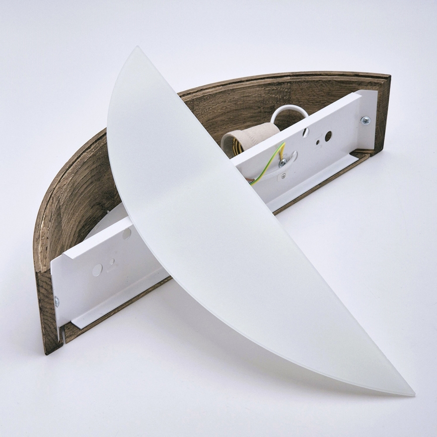 BRILAGI - LED Wall Light CARVALHO 1xE27/15W/230V Oak Walnut