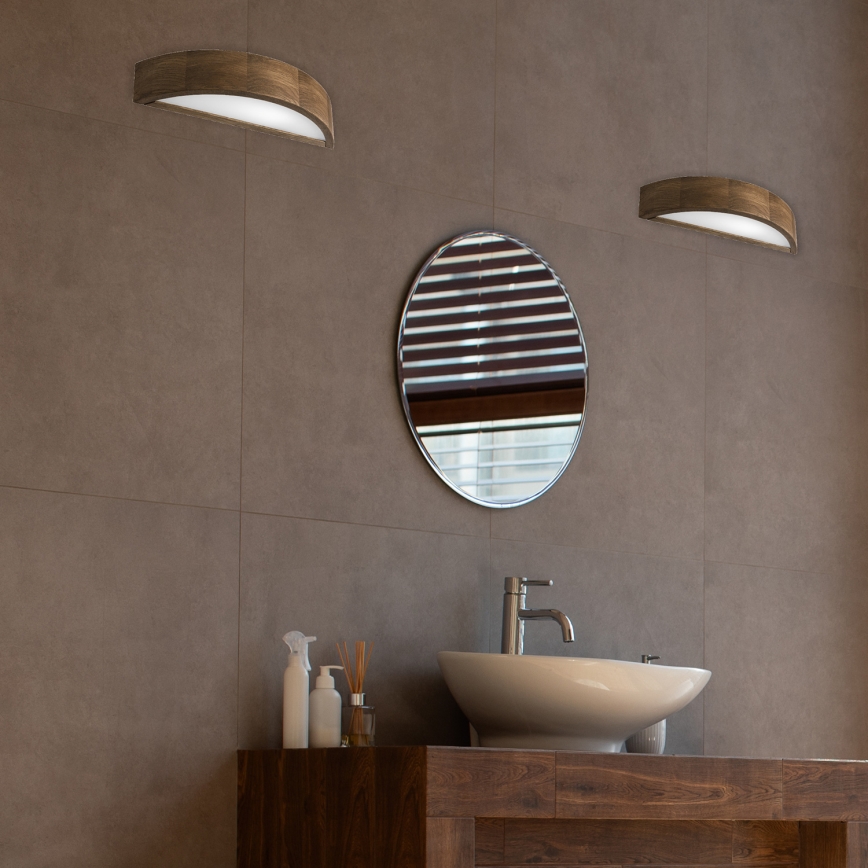 Brilagi - LED Wall light CARVALHO 1xE27/60W/230V oak walnut