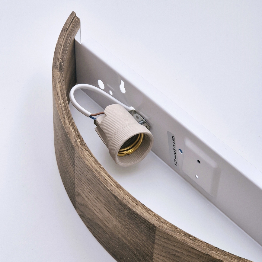 Brilagi - LED Wall light CARVALHO 1xE27/60W/230V oak walnut