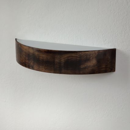 Brilagi - LED Wall Light CARVALHO SMOKEY 1xE27/60W/230V Oak