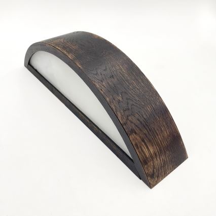 Brilagi - LED Wall Light CARVALHO SMOKEY 1xE27/60W/230V Oak