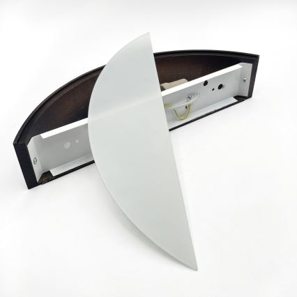 Brilagi - LED Wall Light CARVALHO SMOKEY 1xE27/60W/230V Oak