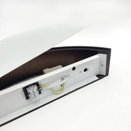 Brilagi - LED Wall Light CARVALHO SMOKEY 1xE27/60W/230V Oak