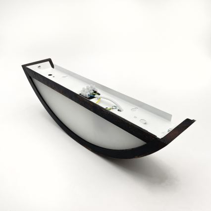 Brilagi - LED Wall Light CARVALHO SMOKEY 1xE27/60W/230V Oak