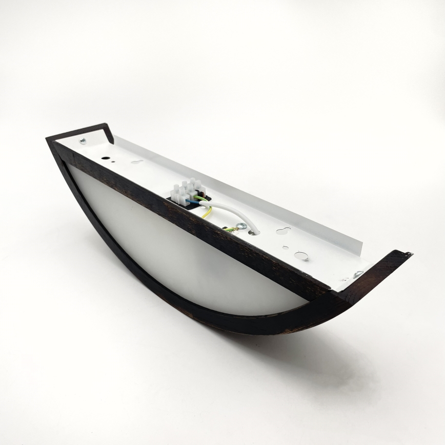 Brilagi - LED Wall Light CARVALHO SMOKEY 1xE27/60W/230V Oak