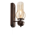 Brilagi - LED Wall light COTTAGE 1xE14/40W/230V beech/brown