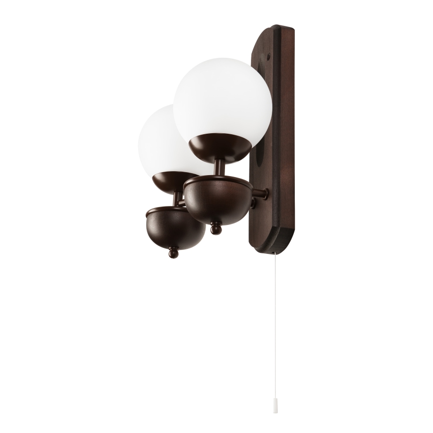 Brilagi - LED Wall light COTTAGE 2xG9/40W/230V beech/white