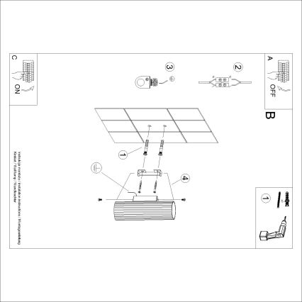 BRILAGI - LED wall light CRESTO 2xGU10/10W/230V 20 cm orange