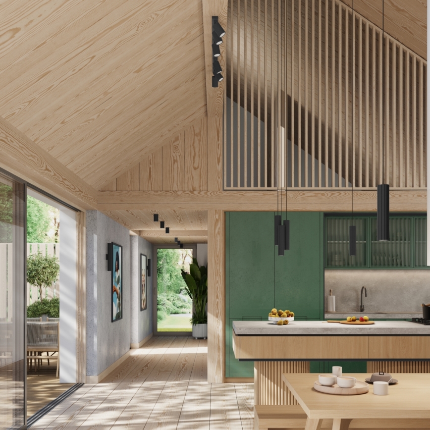 Brilagi - LED Wall Light CRESTO 2xGU10/10W/230V 30 cm black