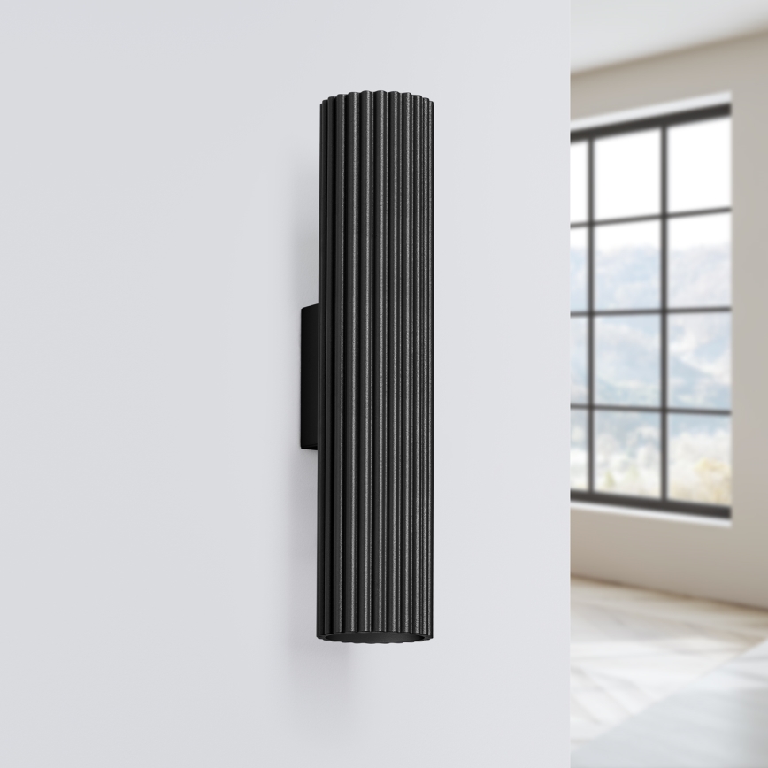 Brilagi - LED Wall Light CRESTO 2xGU10/10W/230V 30 cm black