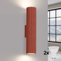 Brilagi - LED Wall Light CRESTO 2xGU10/10W/230V 30 cm red