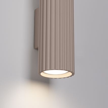 Brilagi - LED Wall Light CRESTO 2xGU10/10W/230V 30 cm taupe