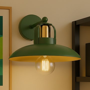 Brilagi - LED Wall light FLAMENGO 1xE27/60W/230V green