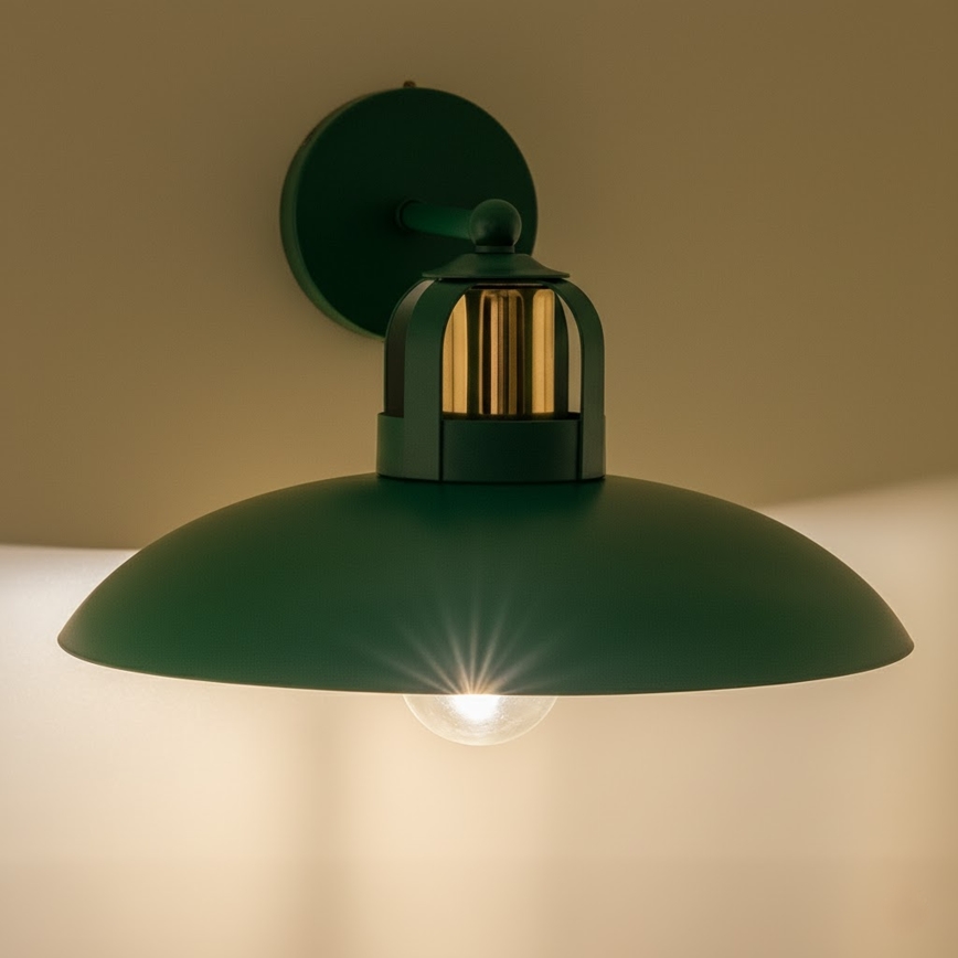 Brilagi - LED Wall light FLAMENGO 1xE27/60W/230V green