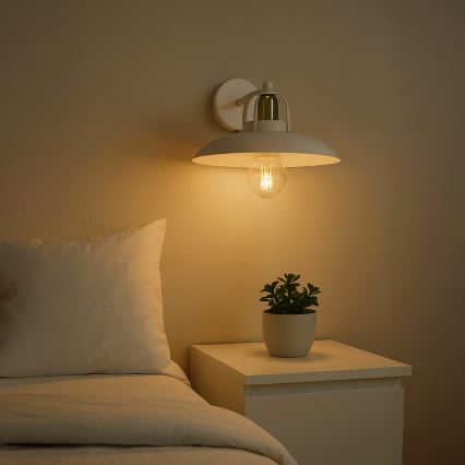 Brilagi - LED Wall light FLAMENGO 1xE27/60W/230V white