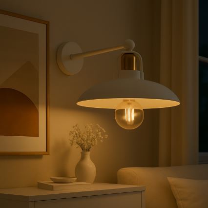 Brilagi - LED Wall light FLAMENGO 1xE27/60W/230V white