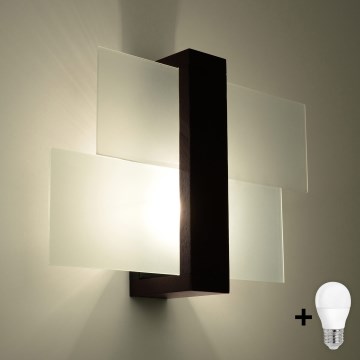 Brilagi -  LED Wall light HERA 1xE27/7,5W/230V wenge