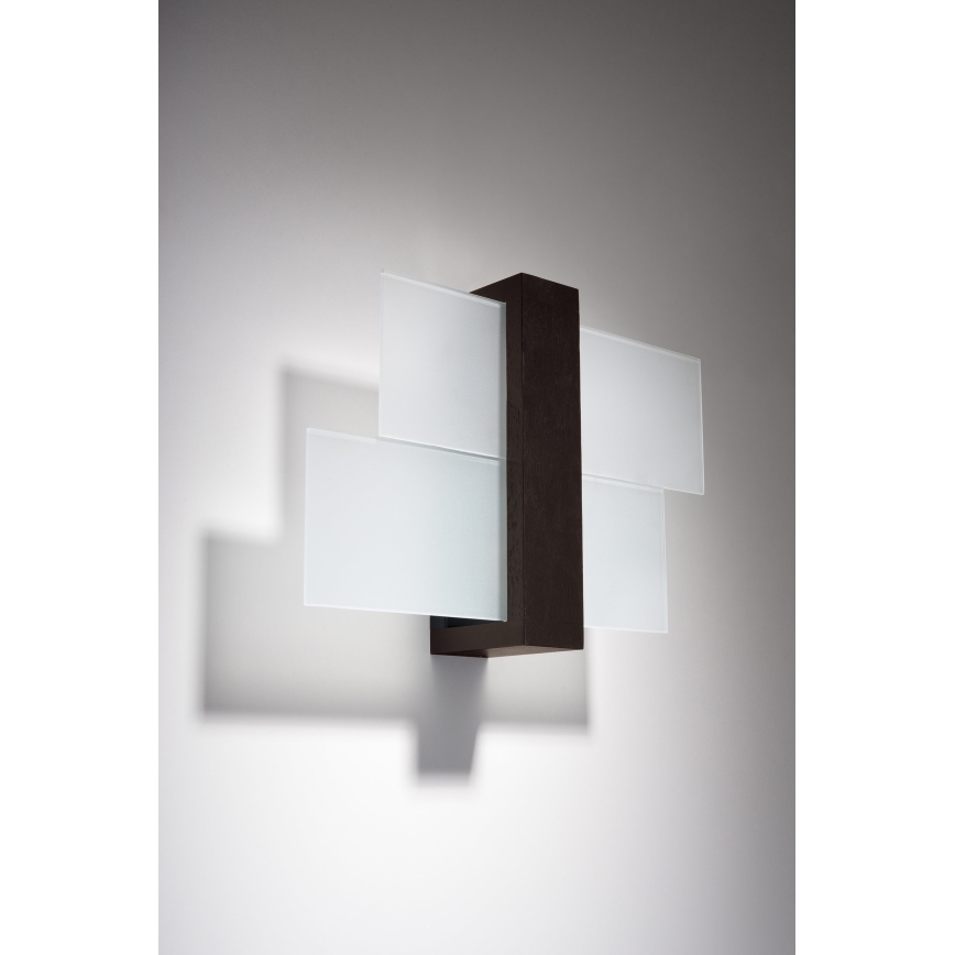 Brilagi -  LED Wall light HERA 1xE27/7,5W/230V wenge
