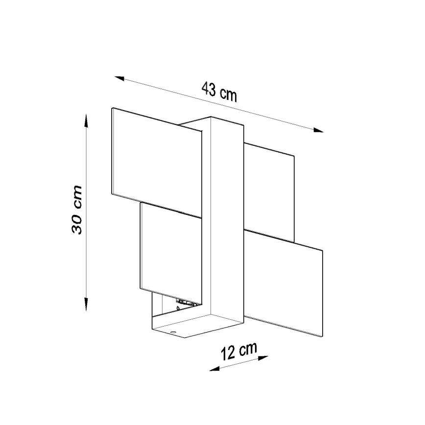 Brilagi -  LED Wall light HERA 1xE27/7,5W/230V wenge