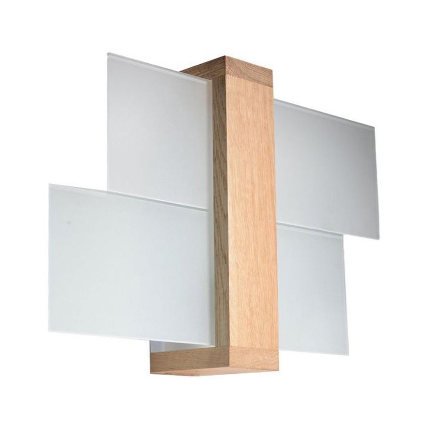 Brilagi -  LED Wall light HERA 1xE27/7,5W/230V wood