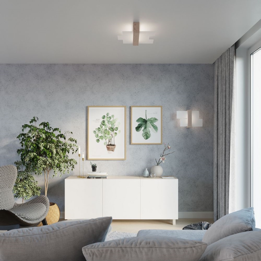 Brilagi -  LED Wall light HERA 1xE27/7,5W/230V wood