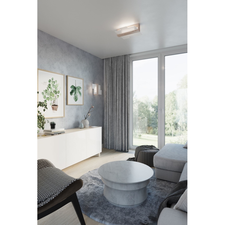Brilagi -  LED Wall light HERA 1xE27/7,5W/230V wood