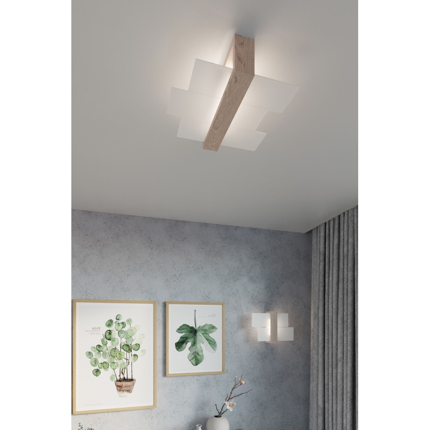 Brilagi -  LED Wall light HERA 1xE27/7,5W/230V wood