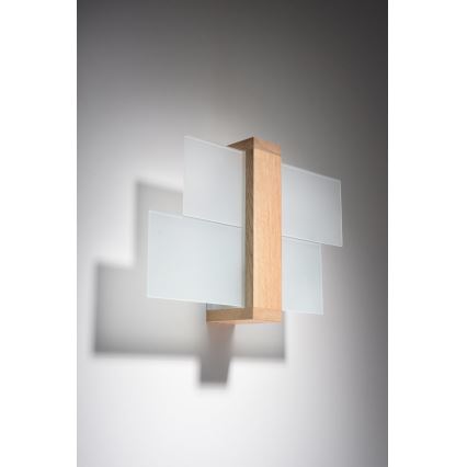 Brilagi -  LED Wall light HERA 1xE27/7,5W/230V wood