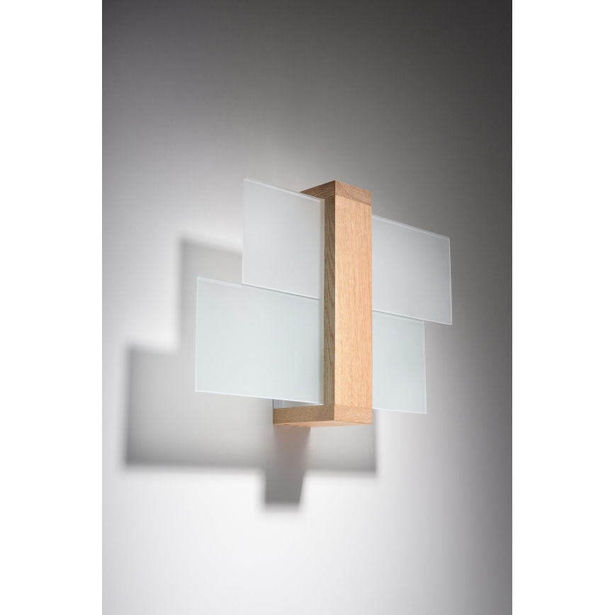 Brilagi -  LED Wall light HERA 1xE27/7,5W/230V wood