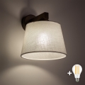 BRILAGI - LED Wall Light LATTE 1xE27/15W/230V pine/white