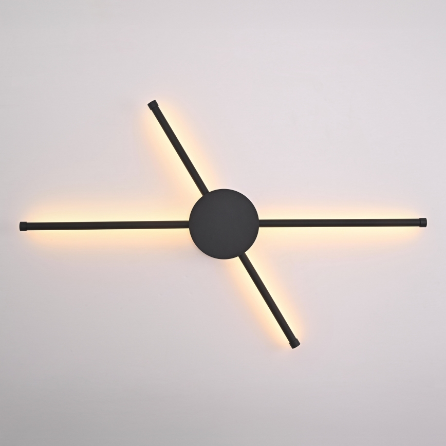 Brilagi - LED Wall light LUGO QUATTRO LED/16W/230V black