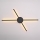 Brilagi - LED Wall light LUGO QUATTRO LED/16W/230V black