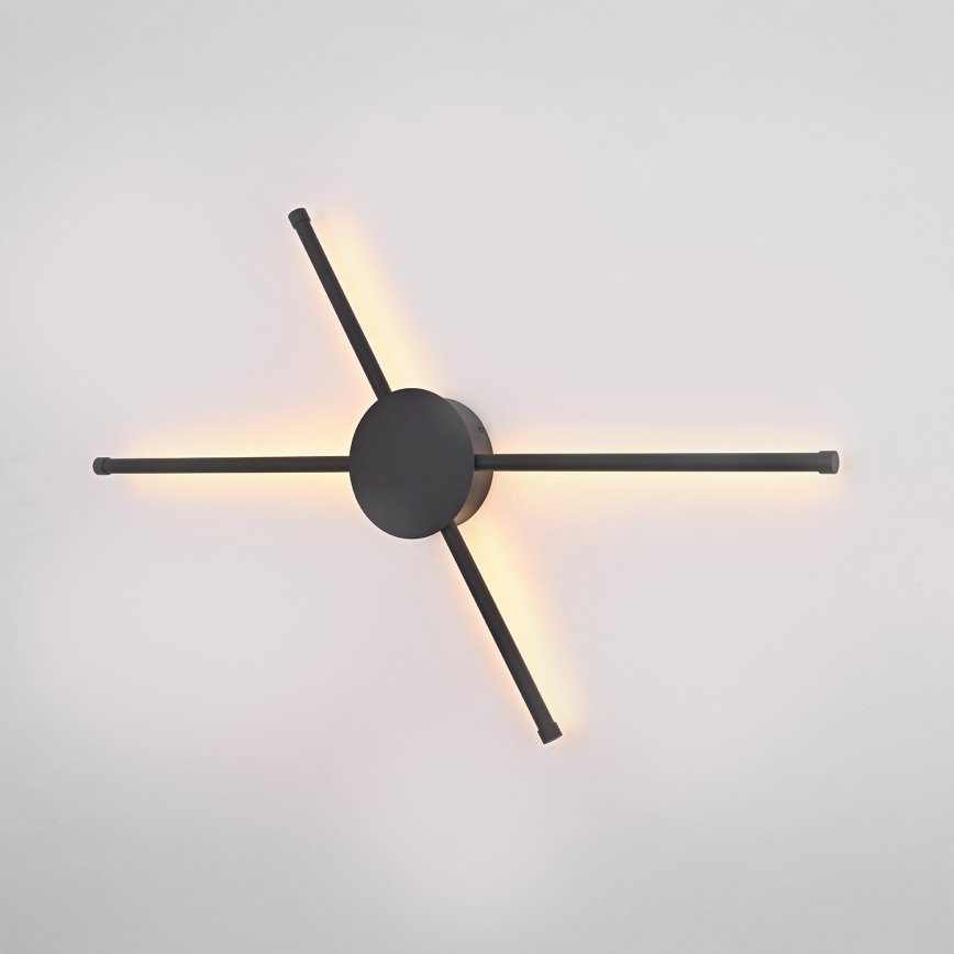 Brilagi - LED Wall light LUGO QUATTRO LED/16W/230V black