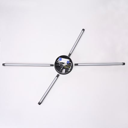 Brilagi - LED Wall light LUGO QUATTRO LED/16W/230V black