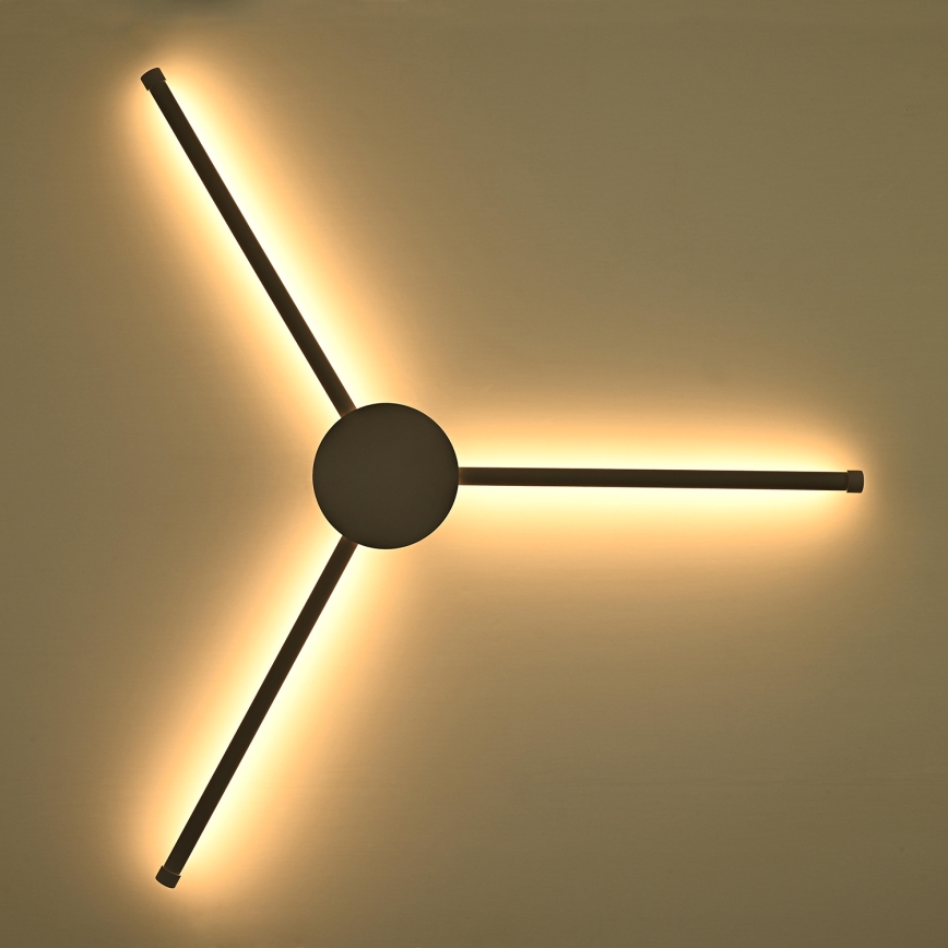 Brilagi - LED Wall light LUGO TRE LED/14W/230V black