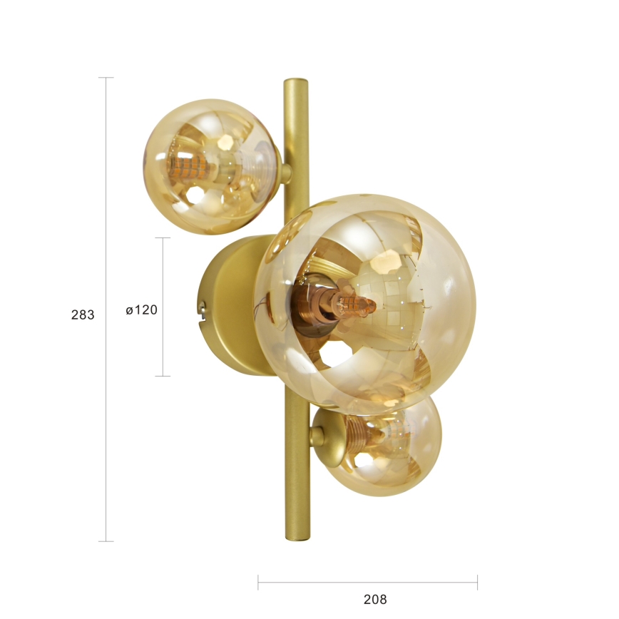 Brilagi - LED Wall light MILLA 3xG9/3W/230V gold